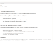 Tablet Screenshot of coach-sportif-geneve.com